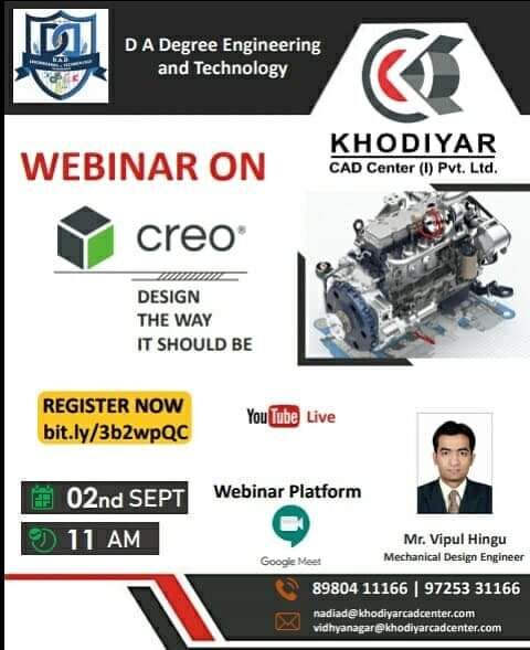 D A Degree Engineering and Technology & Khodiyar CAD Center (I)Pvt. Ltd.