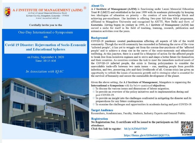 A. J. Institute of Management (AJIM)